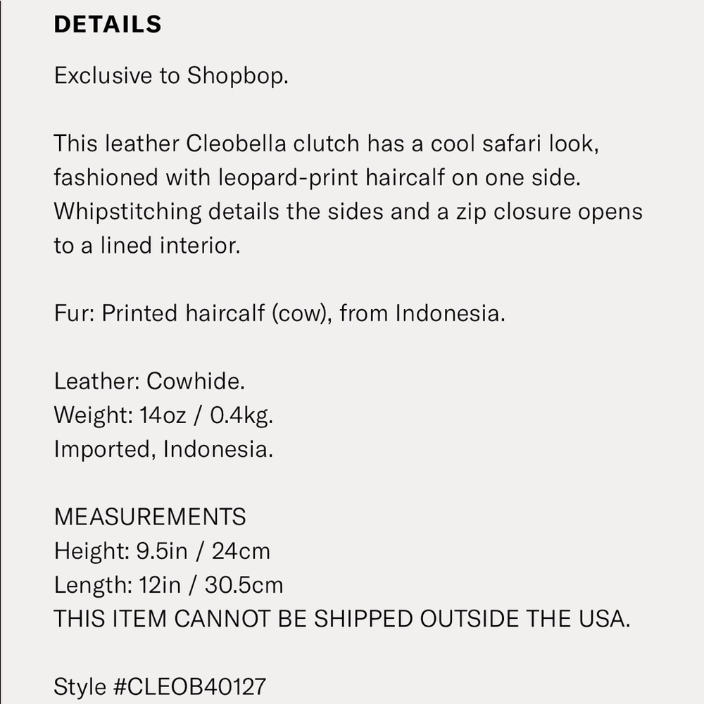 Cleobella | leopard clutch - Picture 8 of 8